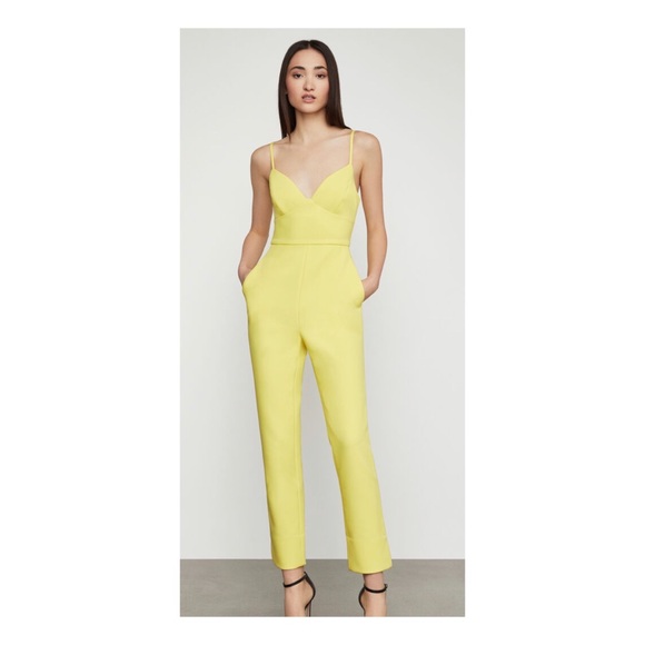 bcbg yellow jumpsuit